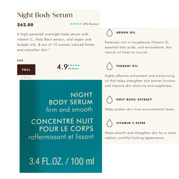 BIRTHDAY SALE! Moroccanoil Night Body Serum Set - Blue and White - Picture 4 of 14